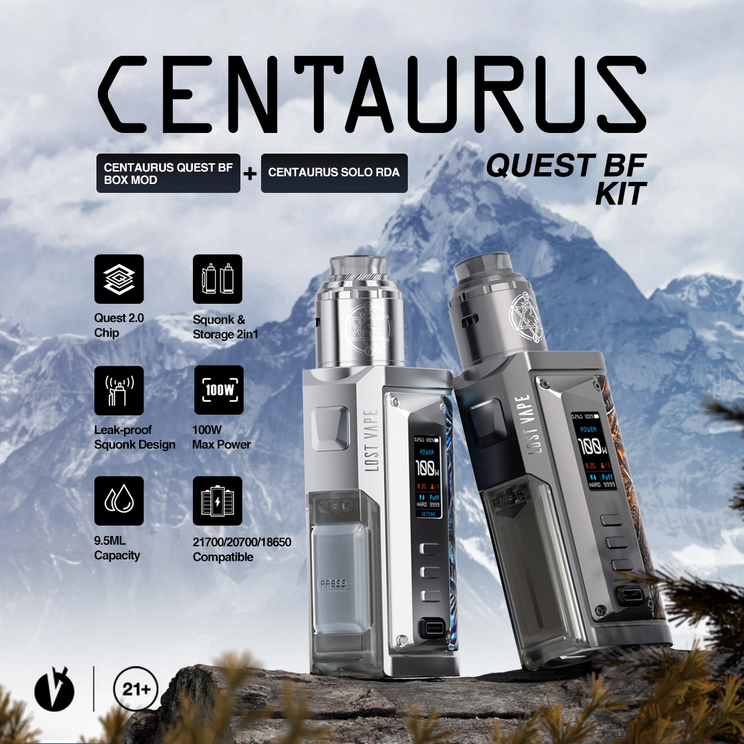 LOST VAPE CENTAURUS QUEST BF KIT LAUNCHING