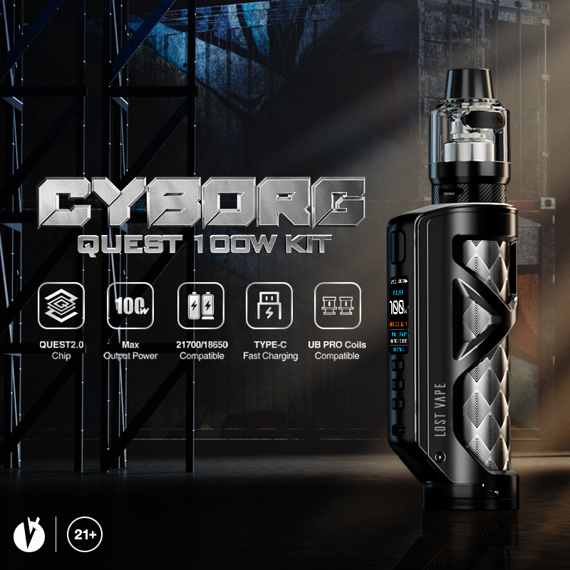 LOST VAPE CYBORG QUEST 100W KIT LAUNCHING
