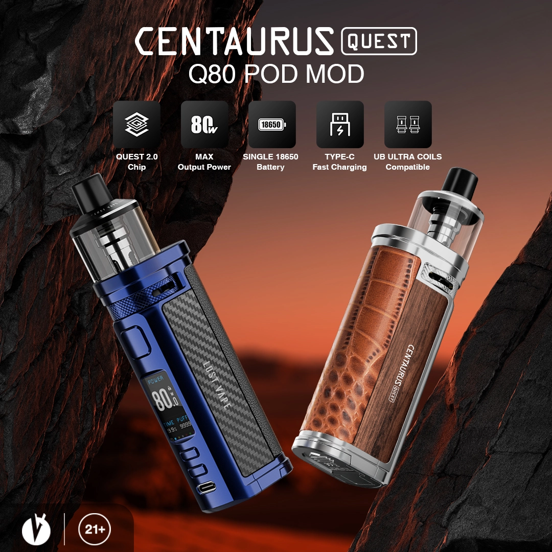 LOST VAPE CENTAURUS Q80 POD MOD LAUNCHING