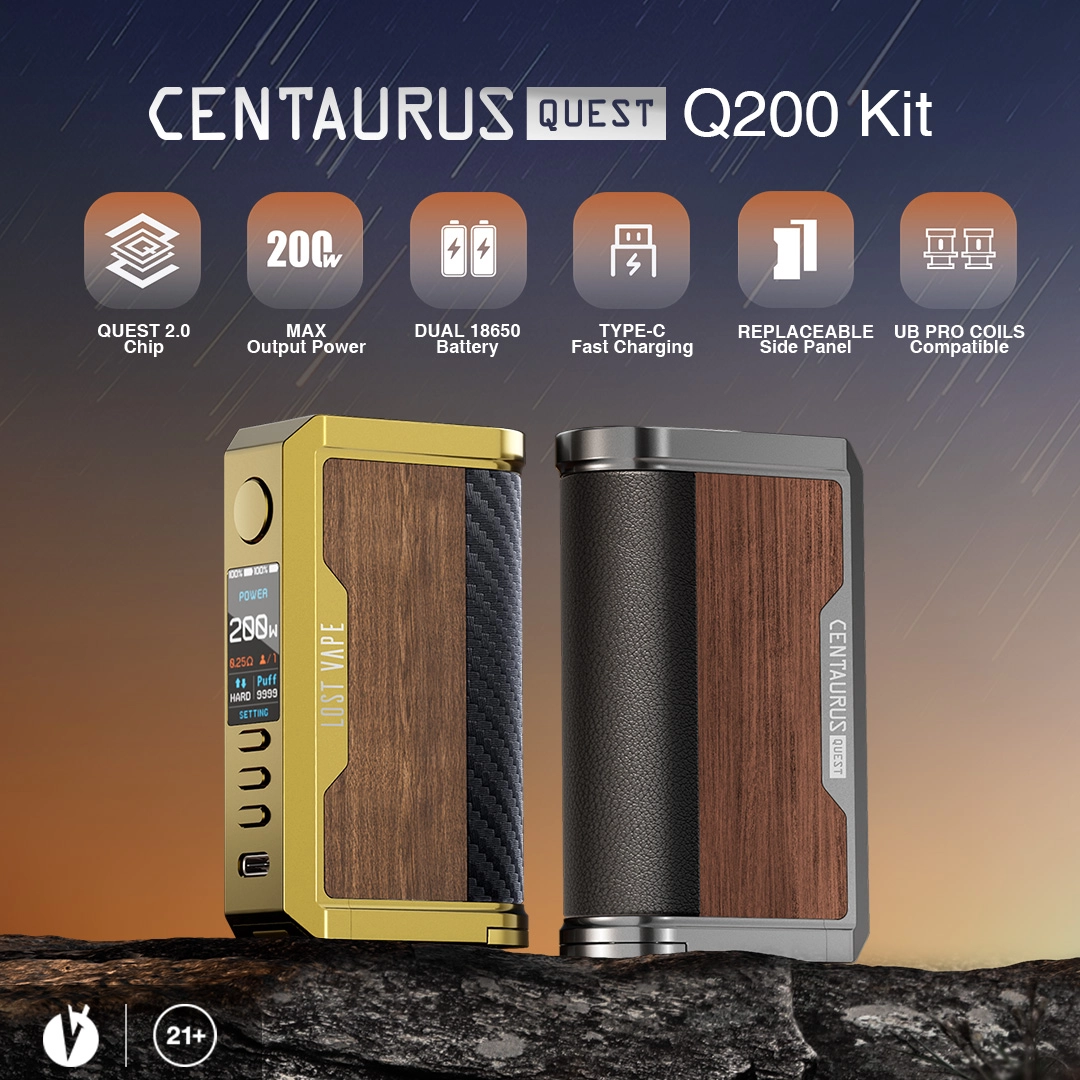 LOST VAPE CENTAURUS Q200 KIT LAUNCHING