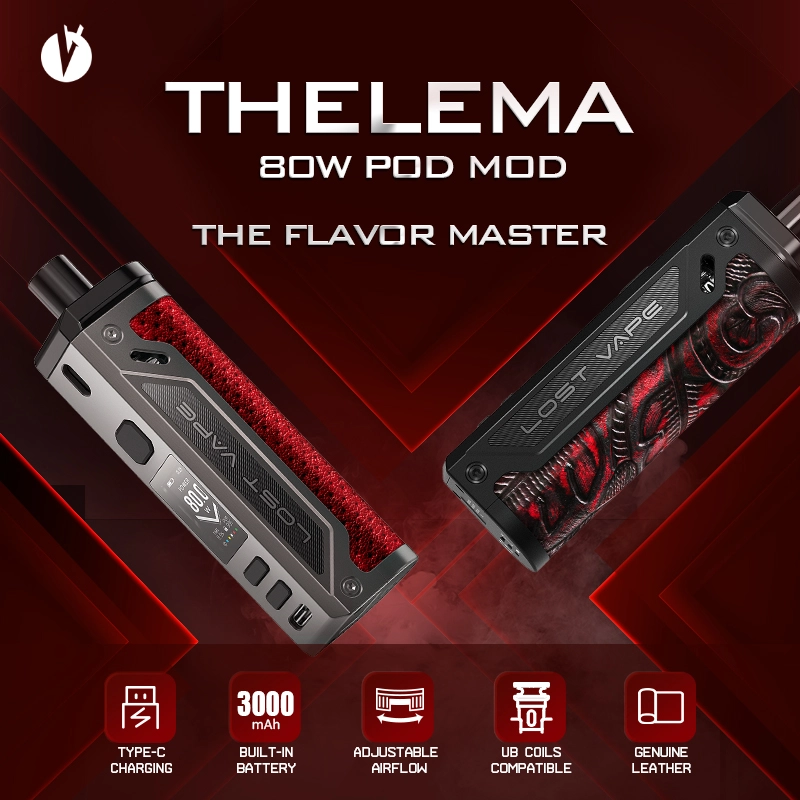 LOST VAPE THELEMA 80W POD MOD LAUNCHING
