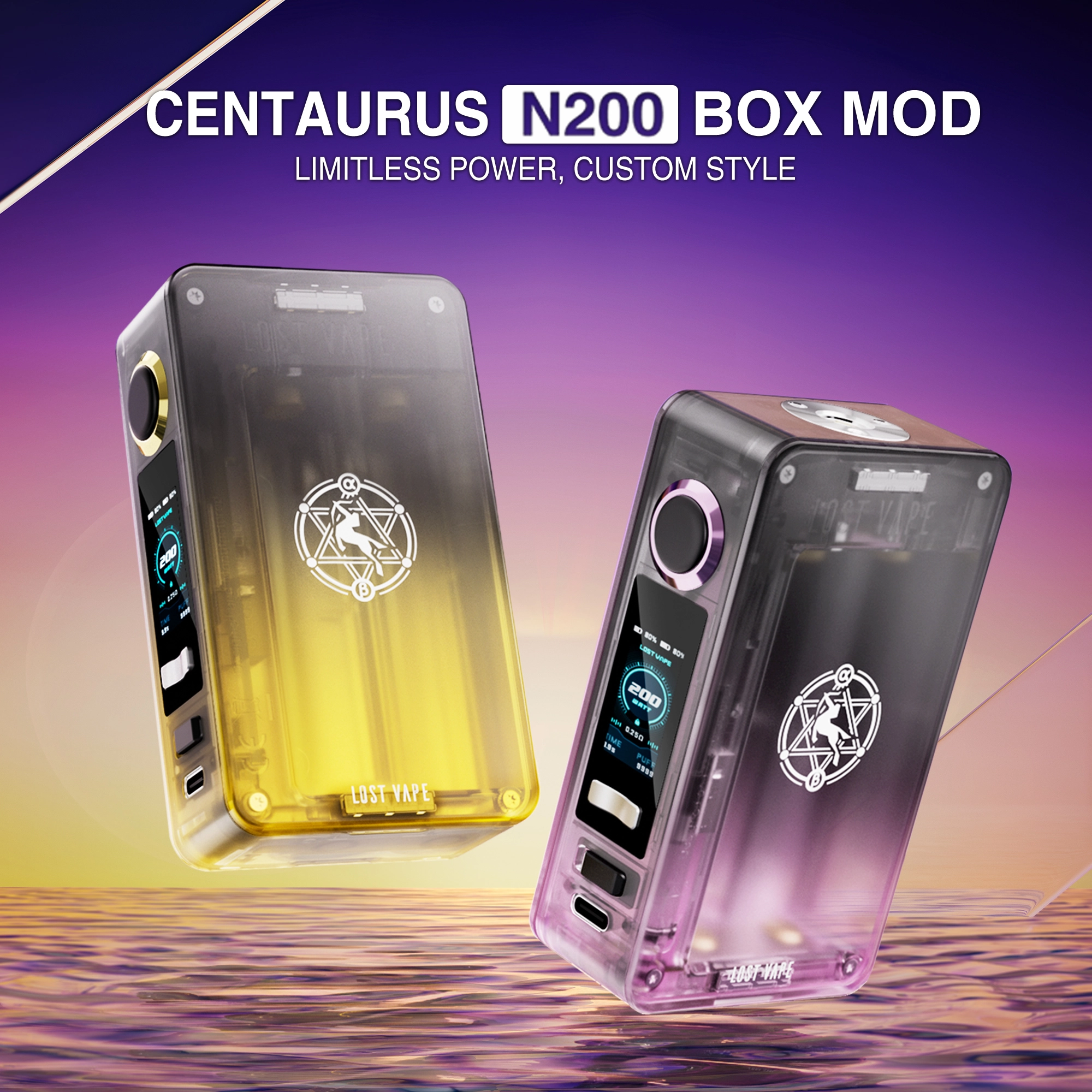 LOST VAPE CENTAURUS N200 BOX MOD LAUNCHING
