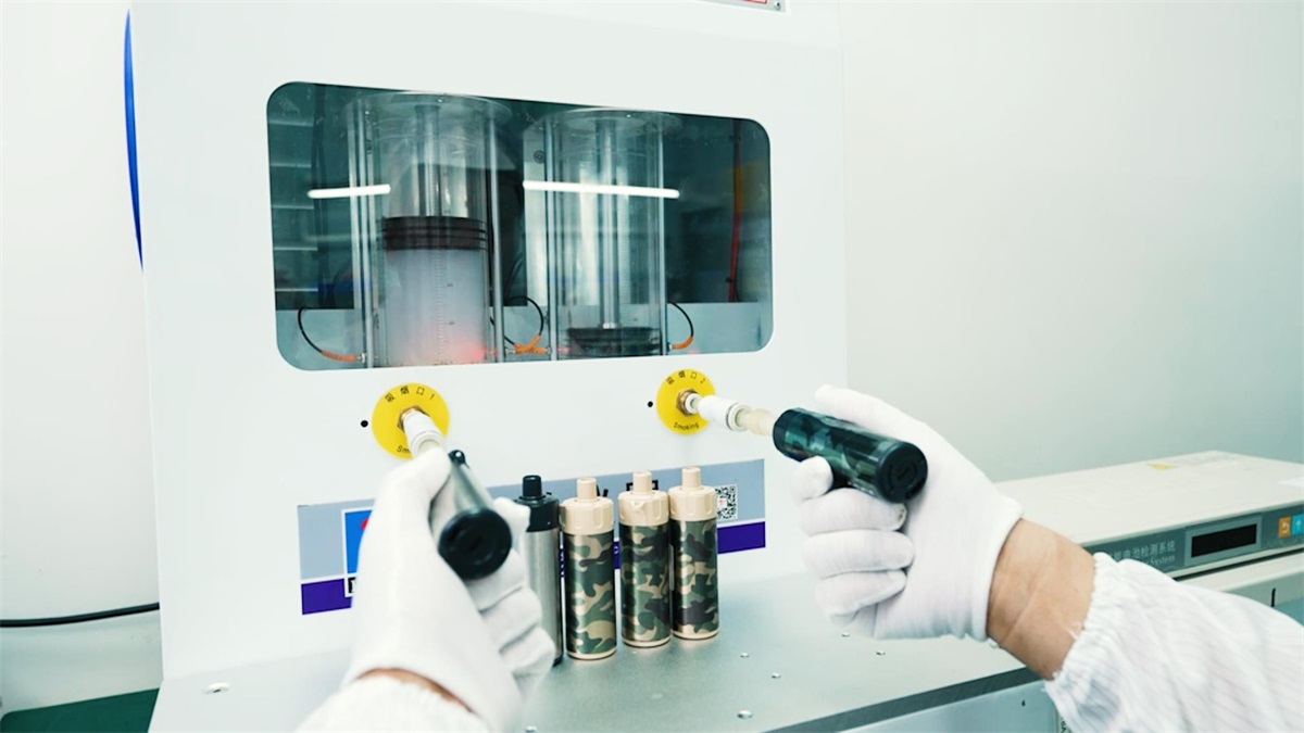 What testing is done on each vape pod batch?