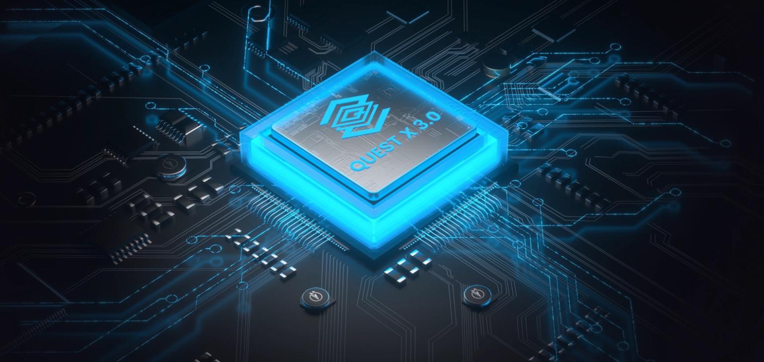 How does the QUEST X 3.0 chipset help achieve intelligent control in high power box mod?