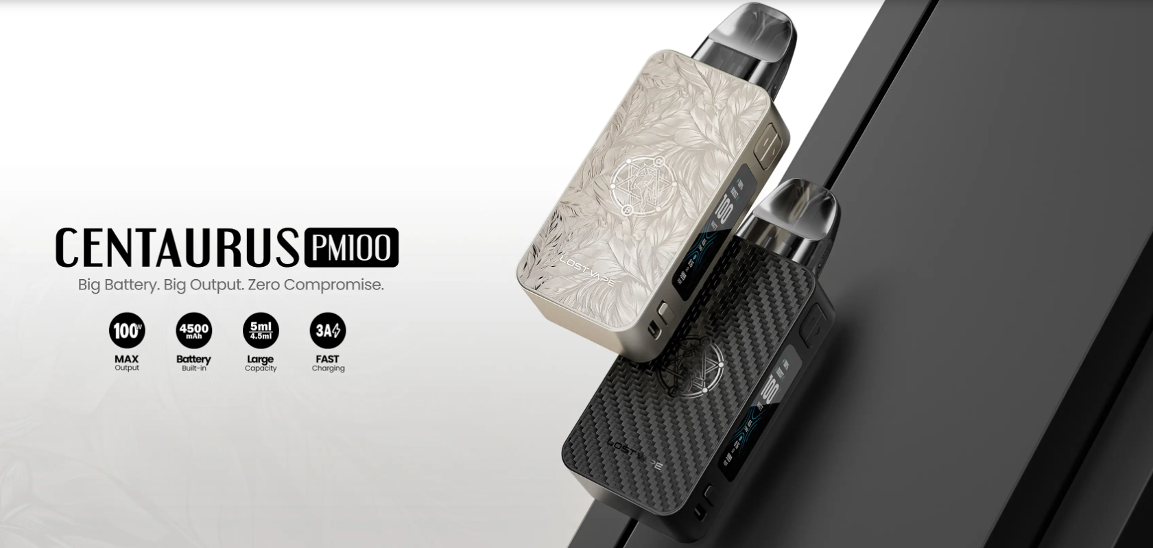 The CENTAURUS PM100 Box Mod: Large Battery, High Output